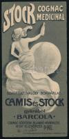 cca 1910 Stock Cognac Medicinal számolócédula