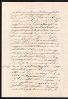 1897 Báró Hornig Károly (1840-1917) püspök által aláírt levél