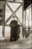 II. világháborús katonák, 7 db fotónegatív, 9×6 cm