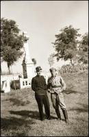 II. világháborús katonák, 7 db fotónegatív, 9×6 cm