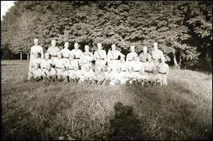 II. világháborús katonák, 7 db fotónegatív, 9×6 cm