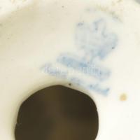 Aquincum aquazur gyertyatartó leányka. Kézzel festett, jelzett, hibátlan. terv: Őz-Szabó Antónia. 8 ...