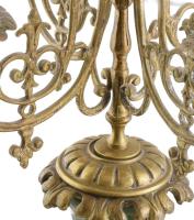 Gyertyatartó. bronz, kézzel festett kerámia hibátlan 57 cm