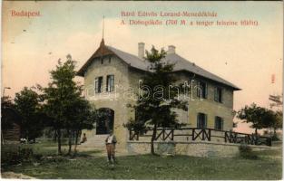 1914 Dobogókő, Báró Eötvös Loránd menedékház. Taussig Arth. 9244. (EK)
