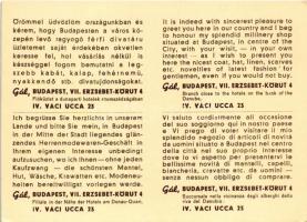 Budapest VII. Gál nyakkendő üzlete. Erzsébet körút 4. (non PC)