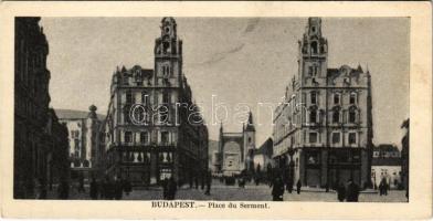 Budapest V. Kígyó tér, Erzsébet híd (14 cm x 7,1 cm) (EK)