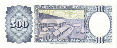 Bolívia 1981-84. 500PB, 1000PB (2x), 5000PB (2x) klf aláírások, 10.000PB, 50.000PB, 100.000PB komple...