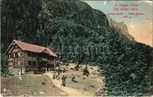 1913 Tátra, Magas-Tátra, Vysoké Tatry; Zerge szálloda. Divald Károly műintézete 1442-1909. / Hotel Gemse (felületi sérülés / surface damage)