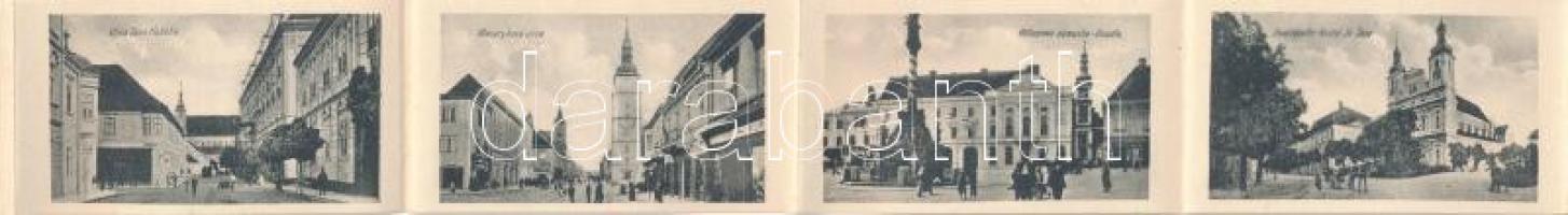 Nagyszombat, Tyrnau, Trnava; Celkovy pohlad / leporellólap 10 képpel / leporellocard with 10 picture...