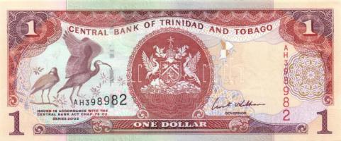 Trinidad & Tobago 2002. 1$ (2x), 5$, 10$, 20$ T:I