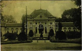 1907 Pöstyén, Piestany; Ferenc József fürdő. Kohn Bernát kiadása / spa, bath (vágott / cut)