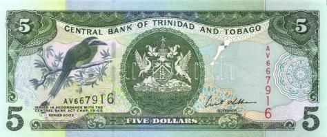 Trinidad & Tobago 2002. 1$ (2x), 5$, 10$, 20$ T:I