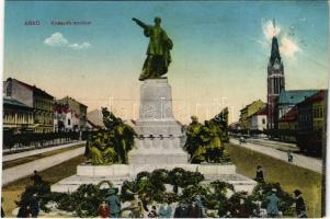 Arad, Kossuth szobor. Kerpel Izsó kiadása / statue, monument (vágott / cut)