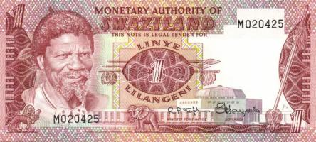 Sváziföld 1974. 1L + 1984-85. 2E, 5E, 10E, 20E Sign.4 komplett sor! T:I