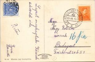 1936 Balatonszabadi, Zsófia gyermekszanatórium főépülete + 16 Fillér Porto