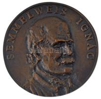 2018. Semmelweis Ignác / Címzetes főorvos - Kőbánya 2018 kétoldalas, öntött bronz emlékérem, eredeti tokban (63mm) T:AU
