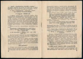 cca 1930-1940 Le a német horogkereszttel! A Magyarországi Szociáldemokrata Párt röpirata. (Felelős k...