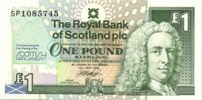 Skócia 1999. 1Ł "Parlament nyitása" emlékkiadás T:I