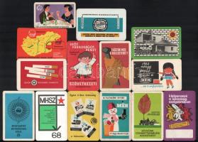 cca 1960-1970 Kártyanaptárak, 14 db
