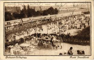 1926 Budapest III. Csillaghegy, Árpád strandfürdő, 23 fokos természetes forrásvízzel (EK)