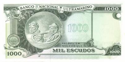 Mozambik 1976. 50Esc, 100Esc, 500Esc, 1000Esc komplett sor! T:I