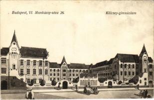 Budapest VI. Kölcsey gimnázium, automobil. Munkácsy utca 26.