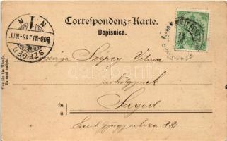 1900 Sarajevo, Strasse im mohamedanischen Viertel / street in the Muslim Quarter (fl)