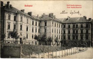 1909 Budapest XI. Gróf Hadik laktanya a Fehérvári úton. Winter Samu kiadása (EK)