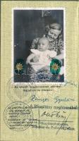 1937 Magyar Királyság által kiállított fényképes útlevél / Hungarian passport