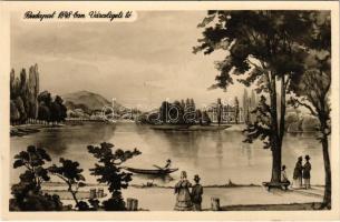 1948 Budapest XIV. Városligeti tó 1848-ban, Centenárium emlékére