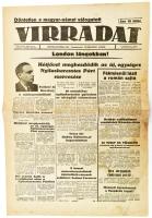 1940 A Virradat című újság V. évfolyamának 41. száma, címlapon a Nyilaskeresztes Párt szervezéséről szóló cikkel