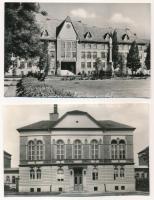 Kecskemét - 8 db modern 1,20 Ft-os Képzőművészeti Alap képeslap (Művésztelep, zsinagóga, 1919-es Tan...