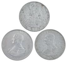 1943. 5P Al "Horthy Miklós születésének 75. évfordulójára" (3db) T:XF-F