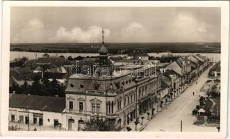 1941 Zenta, Senta; Fő utca, Bakay János, Lócy László, Erzsébet üzlet / main street, shops