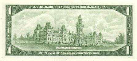 Kanada 1954. 1$ + 1967. 1$ "Centennial" emlékkiadás T:I