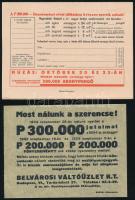 cca 1930-1935 "A legszebb műsor a következő hónapokra", Belvárosi Váltóüzlet Rt. osztályso...