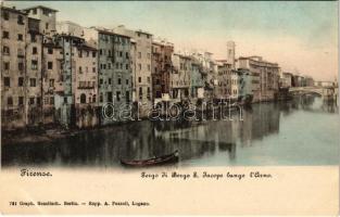 Firenze, Tergo di Borgo S. Jacopo lungo l'Arno