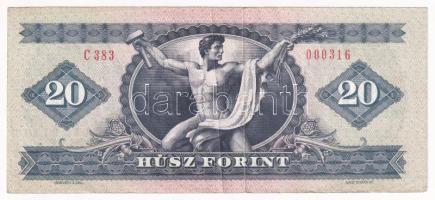 1980. 20Ft alacsony "C 383 000316" sorszámmal T:F
Adamo F17