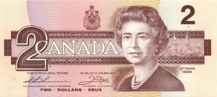 Kanada 1986. 2$ (3x) klf aláírásokkal T:I