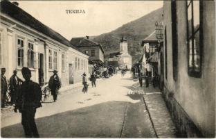 Tekija (Kladovo), utca és templom. Hattyú nyomdavállalat kiadása / street, church