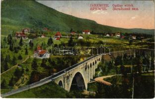 Yaremche, Jaremcze, Jaremce; Ogólny widok / general view, railway bridge (EK)