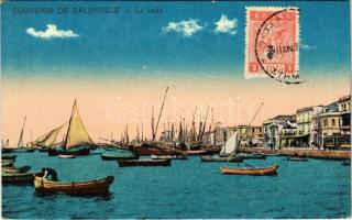 Thessaloniki, Saloniki, Salonica, Salonique; La Rade / harbor, port (cut)