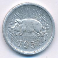 1957. "BUÉK" Al zseton Kossuth-címerrel (22mm) T:XF