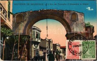 Thessaloniki, Saloniki, Salonica, Salonique; LArc de Triomphe dAlexandre le Grand / Triumphal arch (cut)