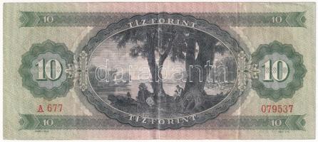 1969. 10Ft "A 677 079537" T:F szép papír