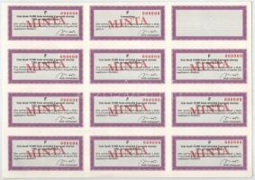 Budapest 1989. "Skála-Coop Kereskedelmi és Ipari Részvénytársaság" 10.000Ft-ról, kitöltetl...