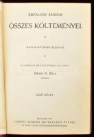 Kisfaludy Sándor összes költeményei I-II. köt. Zilahi K. Béla bevezetésével. Remekírók Képes Könyvtá...