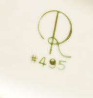 Porcelán női büszt váza bizsu ékszer díszítménnyel, jelzéssel, pattanással, m: 14,5 cm