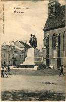 1906 Kassa, Kosice; Honvéd szobor. Nyulászi Béla kiadása / Hungarian military monument (EK)