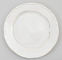 Zsolnay tollas mintájú hat személyes süteményes készlet: Kézzel festett, jelzett, hibátlan